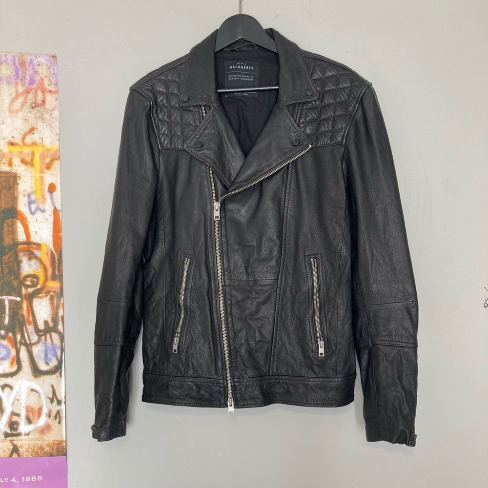 All Saints Kushiro leather biker jacket